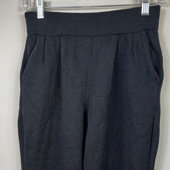 St. John Sportswear Vintage Black Santana Knit Stirrup Pants Sz 4 - Picture 3 of 12